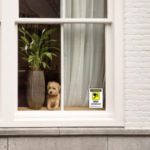 4 Cartelli Adesivi Area Videosorvegliata in PVC Impermeabile – 2 Grandi 100×150 mm + 2 Piccoli 105×73 mm - immagine 3